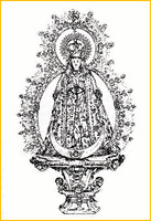 Estampa de la Virgen de los Ángeles, Siglo XIX
