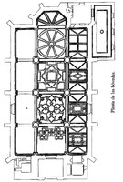 Planta de las bóvedas y cubierta de la catedral de Santa María Magdalena