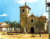 Plaza General Palacio. Antigua Iglesia de San Eugenio. 1940