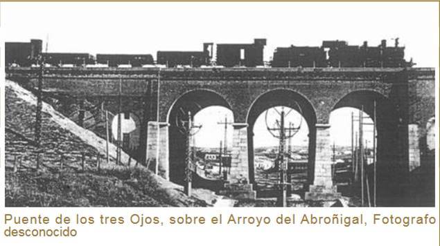Puente de los Tres Ojos sobre el arroyo del Abroñigal