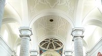 Bóveda de la nave central de Santa María Magdalena
